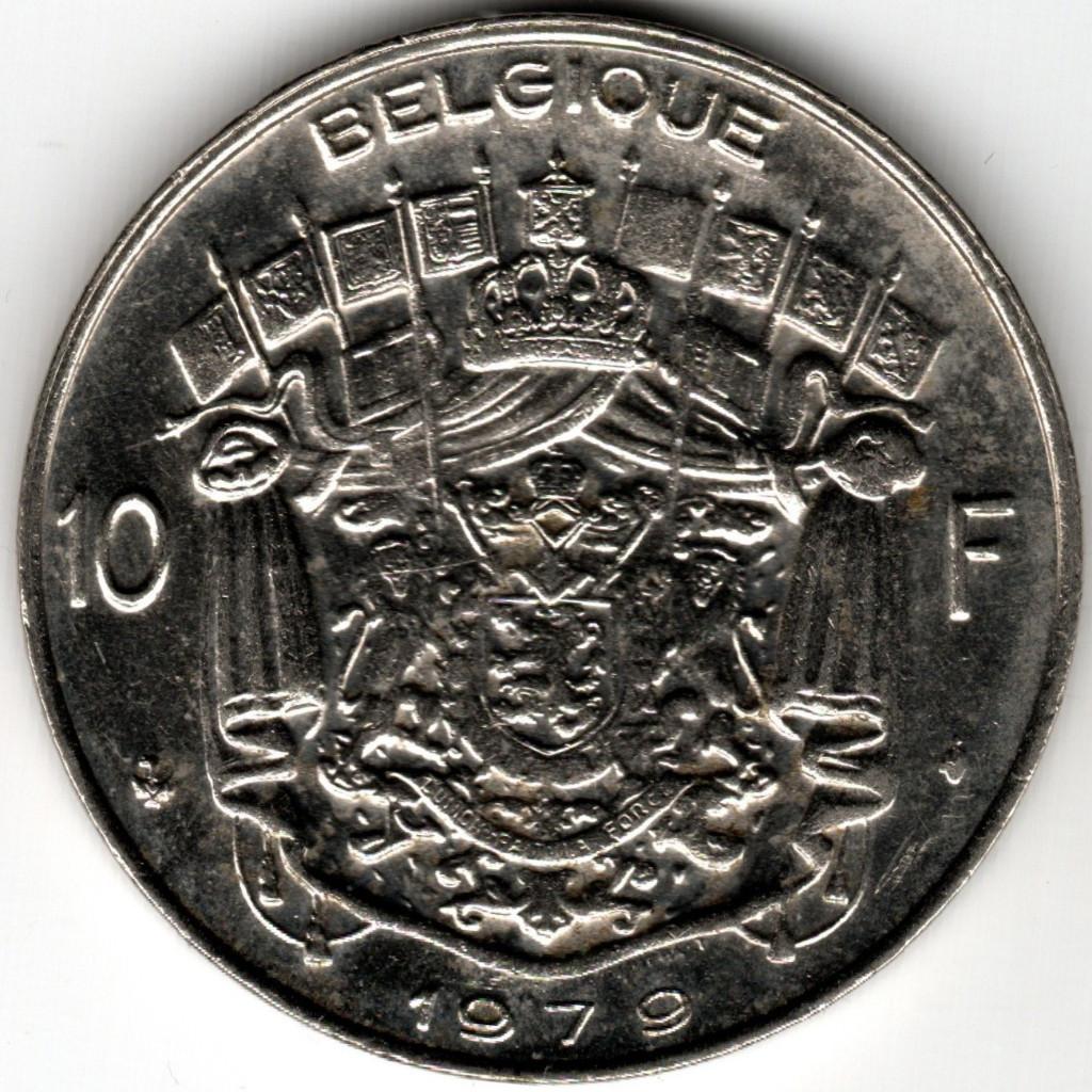 Belgique : 10 Francs 1979 FR Morin 778 Réf 16297, Enlèvement ou Envoi, Métal, Monnaie en vrac