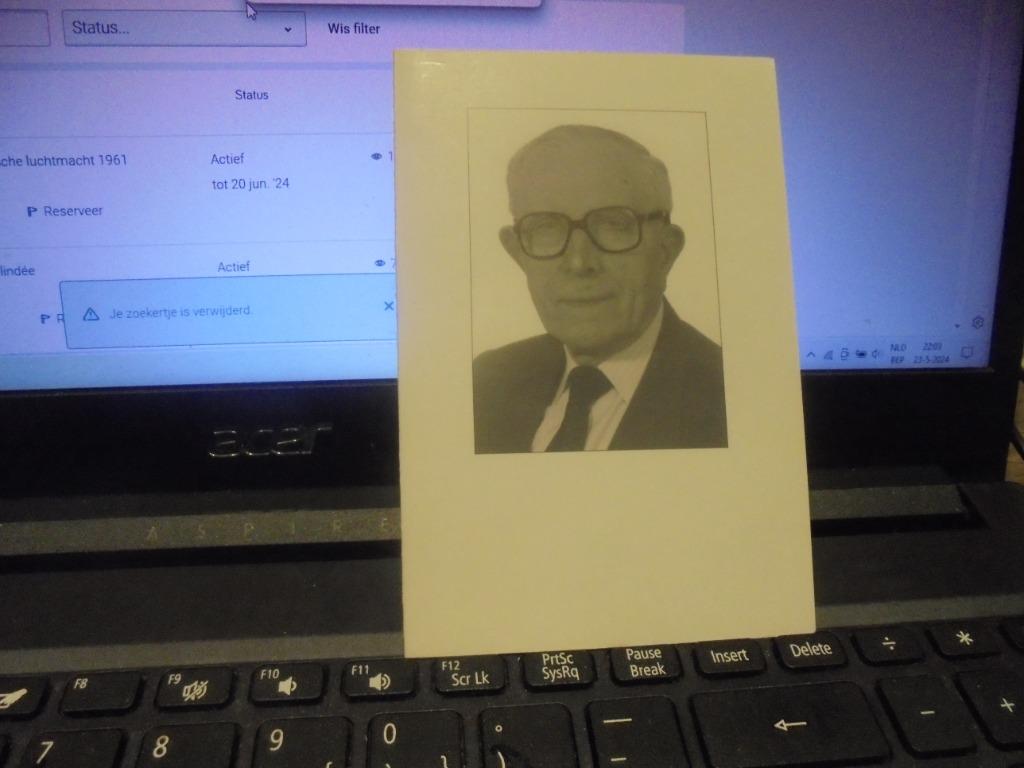 dp Albert Jooris, Ophalen of Verzenden, Bidprentje