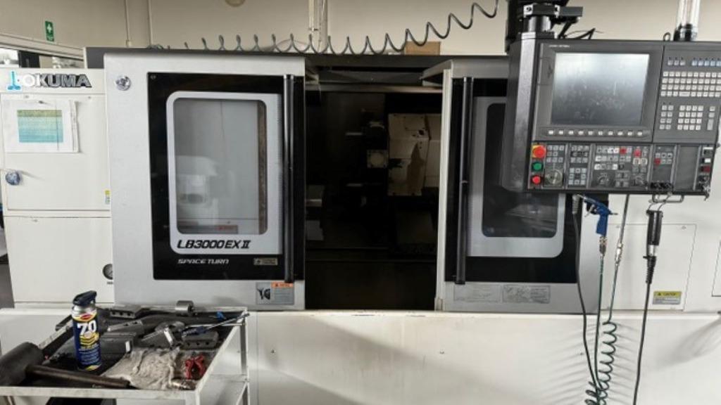 Okuma LB 3000 EX II CNC lathe, Ophalen