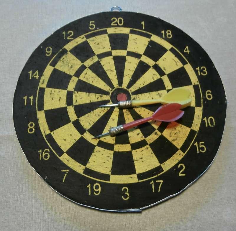 Darts/Vogelpikbord, Ophalen, Gebruikt