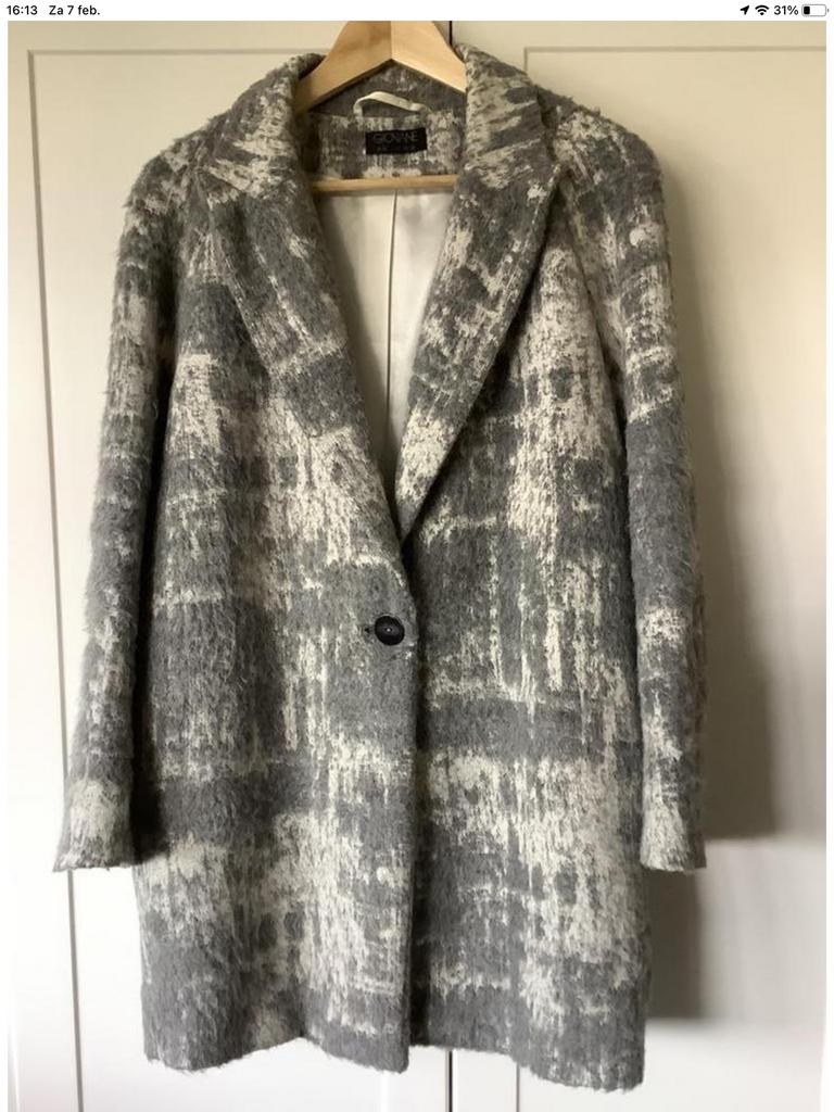 Mantel Giovane, Kleding | Dames, Verzenden, Zo goed als nieuw, Beige
