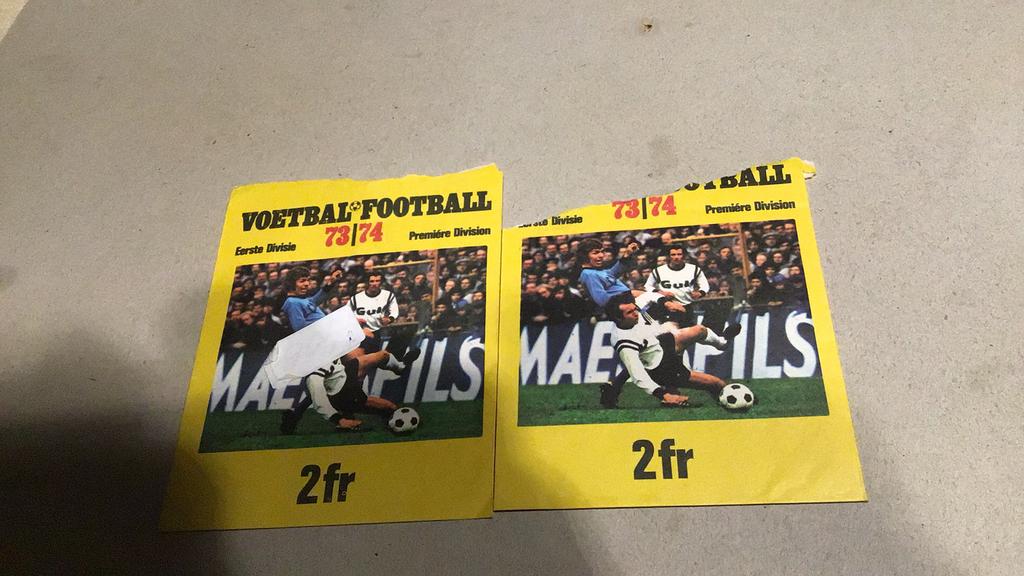 Football de Vanderhout 73/74(f1), Collections, Enlèvement ou Envoi, 1960 à 1980, Utilisé, Gravure
