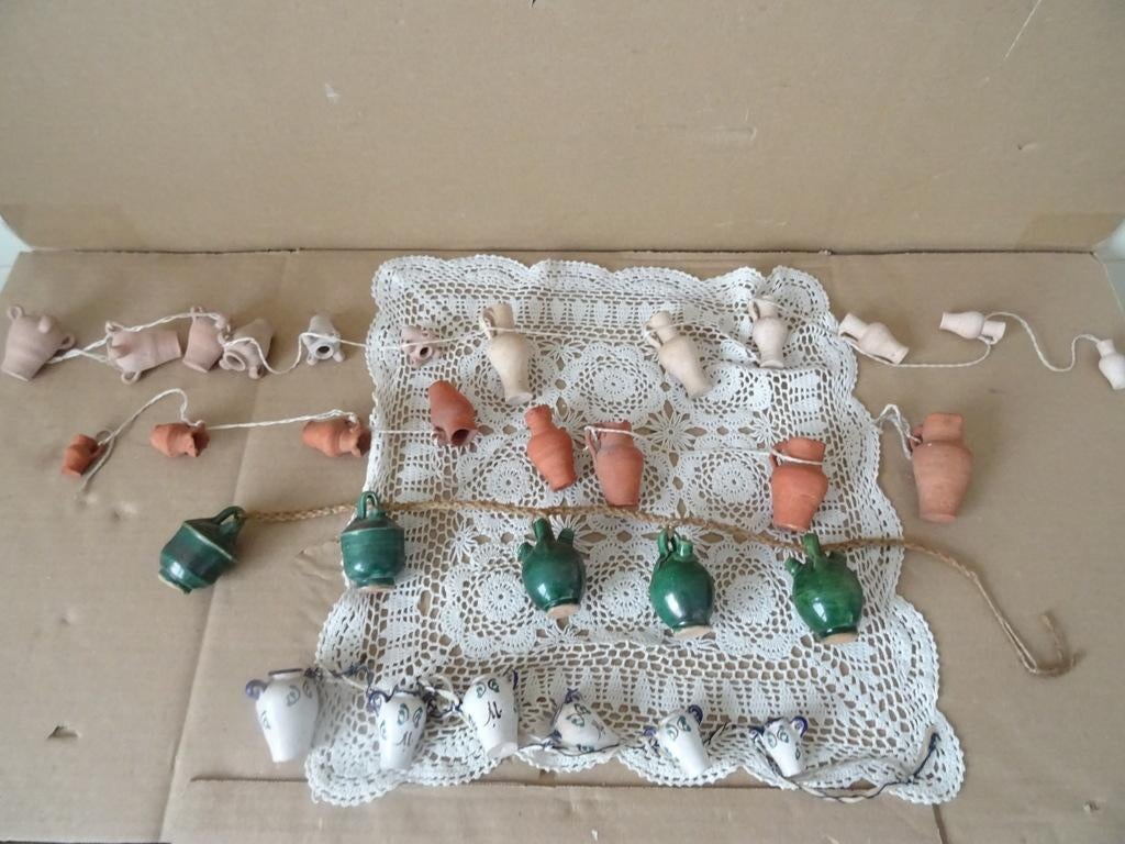 Curiosités cruches en poterie miniatures cruches vintage 21x, Enlèvement ou Envoi