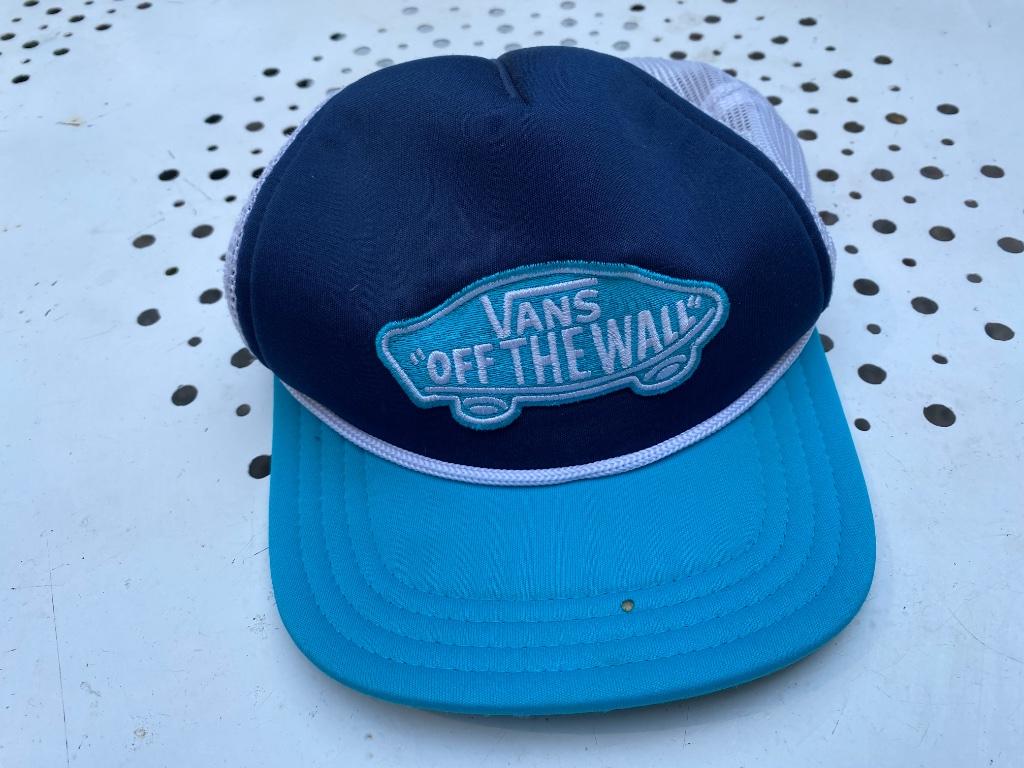 Vans of the Wall marineblauwe verstelbare pet turkoois wit, Kleding | Heren, Hoeden en Petten, Verzenden, One size fits all, Pet