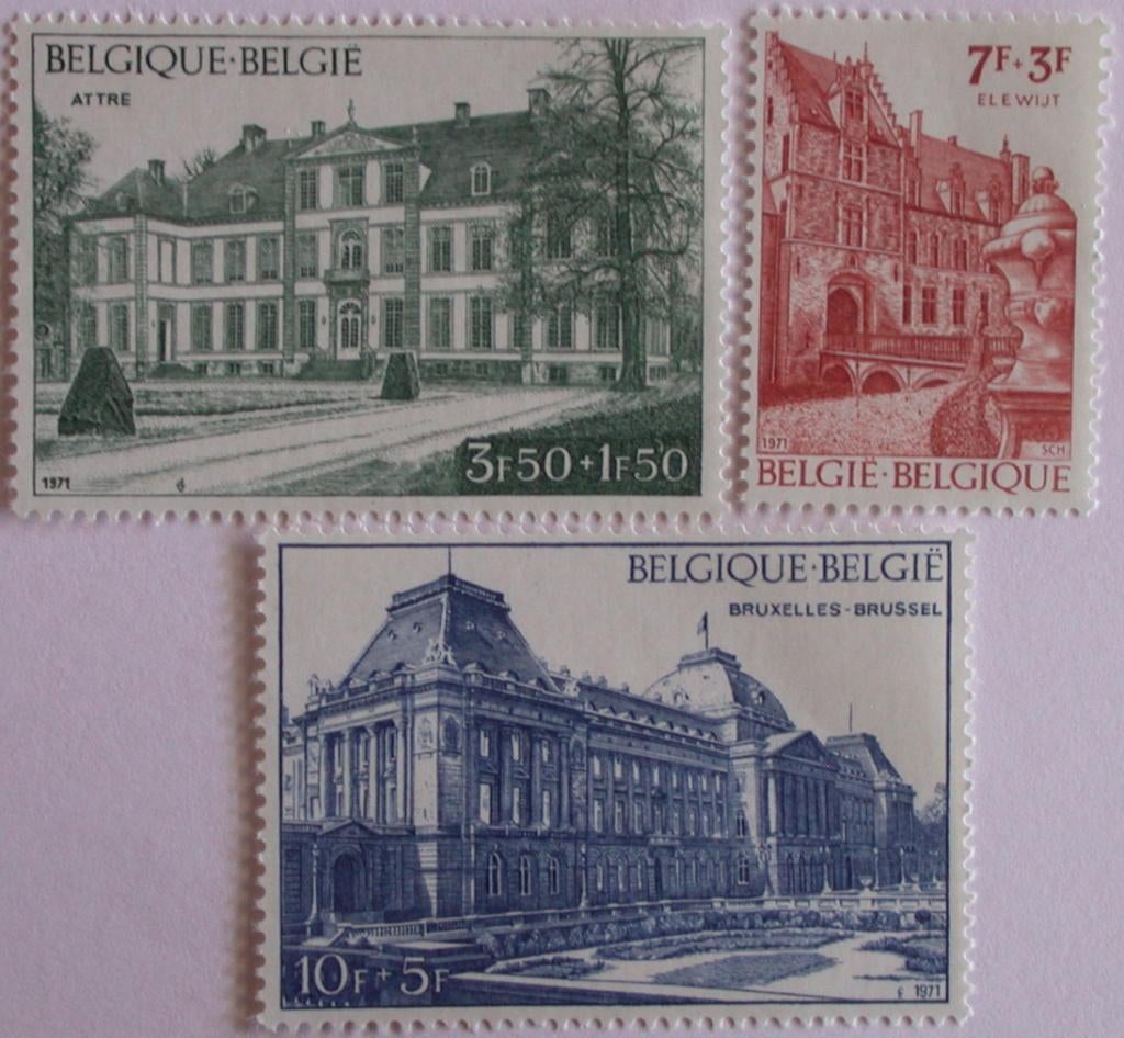 PZ61 - België1971 postzegels 1605/1607**, Ophalen of Verzenden, Postfris, Postfris
