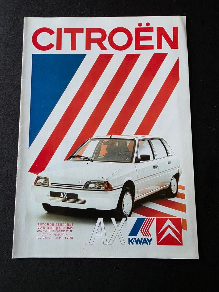 Brochure de la Citroën AX K-Way, Enlèvement ou Envoi, Citroën