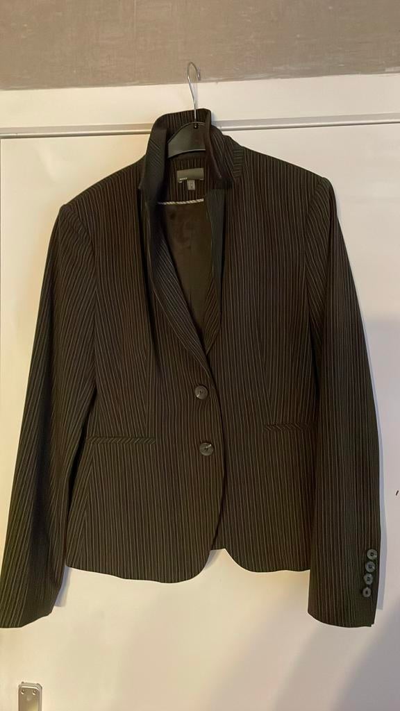 Mexx blazer zwart met streep 42, Ophalen of Verzenden, Zo goed als nieuw