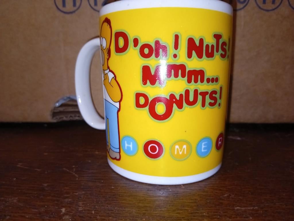 mok simpson d'oh! nuts! mmm donuts, Ophalen of Verzenden, Zo goed als nieuw, Tv, Gebruiksvoorwerp