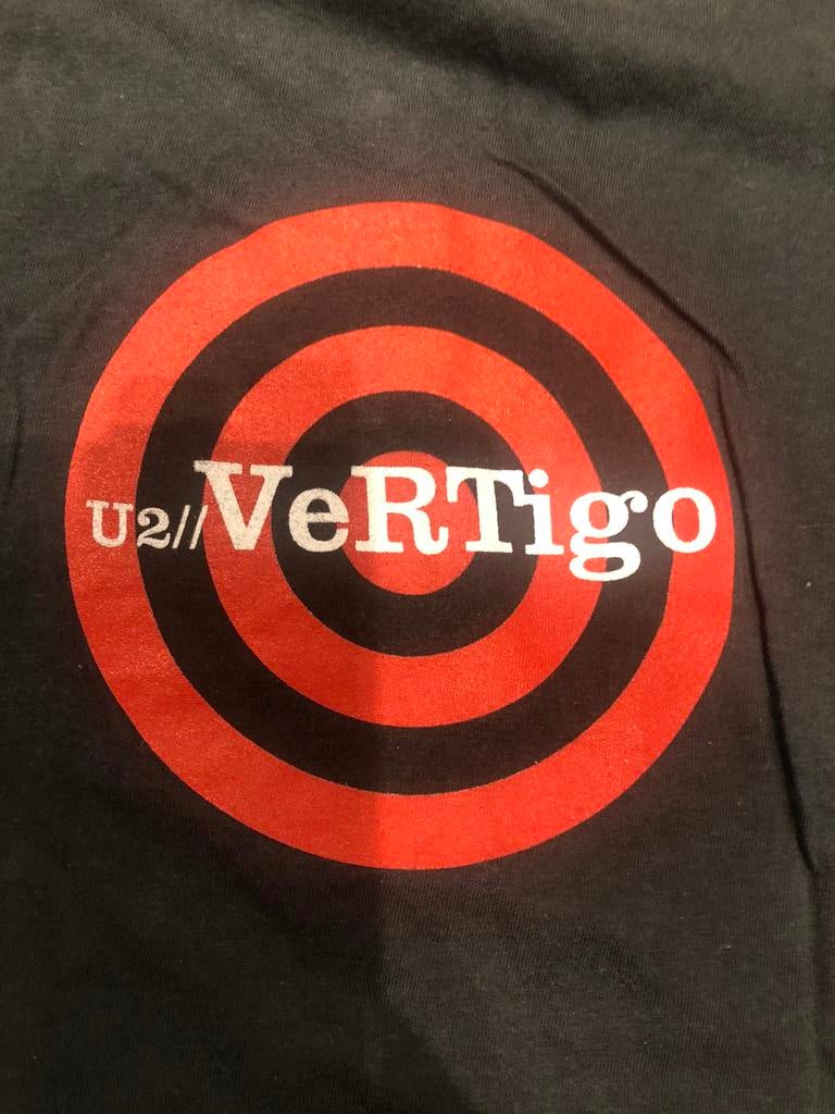 U2 Vertigo - originele t-shirt - S damesmaat - goede staat, Verzamelen, Ophalen of Verzenden