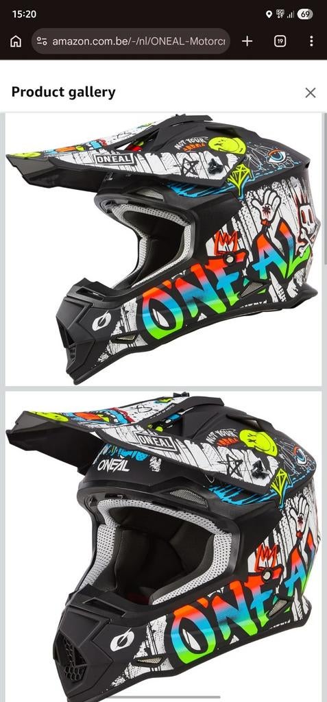 Crosshelm O'Neal 2SRS maat s Inc crossbril, Motos, Enlèvement, S