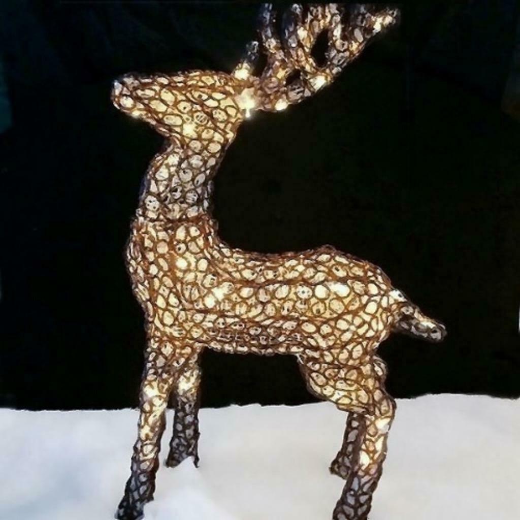 Staand Rendier Baby in Glasoptiek Met Led's Nieuw, Diversen, Kerst, Verzenden, Nieuw