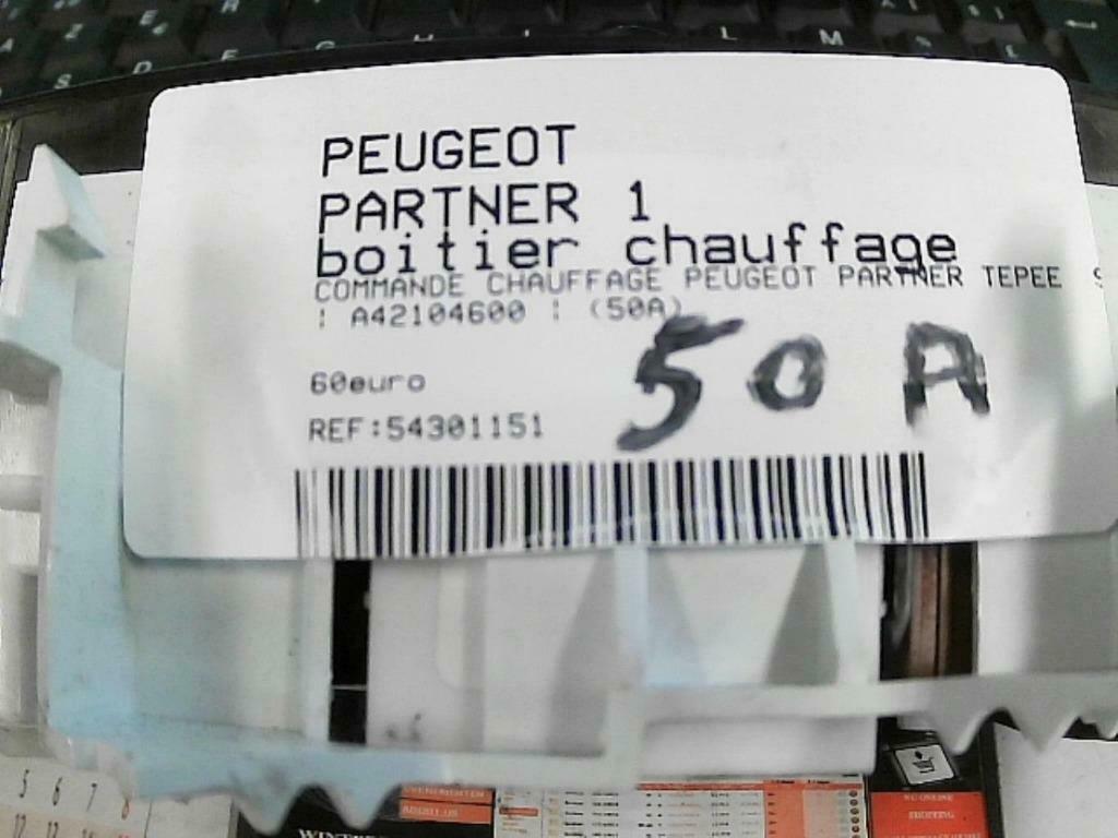 Boitier chauffage Peugeot Partner Teppee 9676532480 (50A), Enlèvement ou Envoi, Utilisé, Peugeot