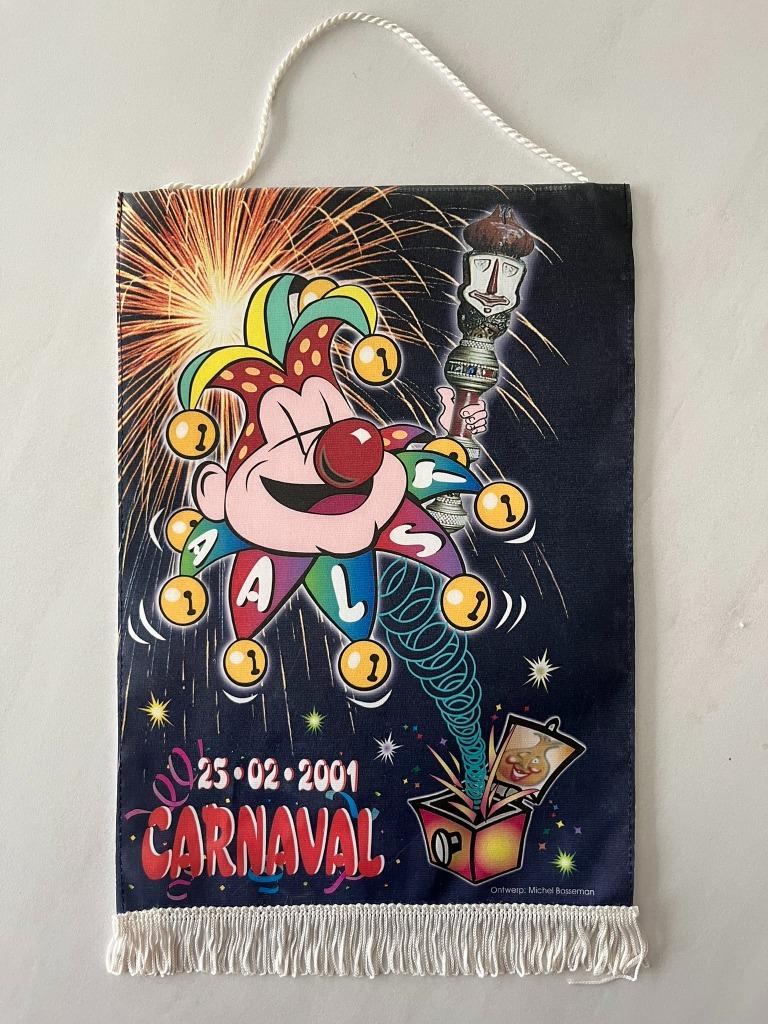Aalst Oilsjt Carnaval wimpel 2001, Ophalen