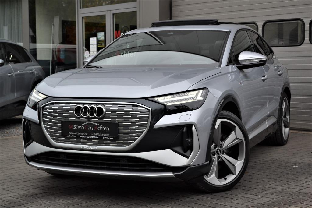 Audi Q4 E-Tron 40 Sportback "S-Line" * Leder * Pano * Headup, Auto's, Automaat, Parkeersensor, Achterwielaandrijving, Leder