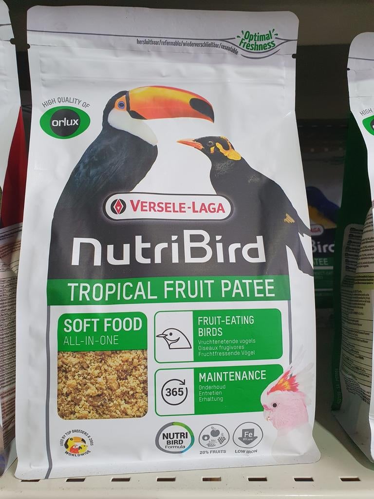 Nutribird Tropical Fruit Patee Premium 1kg, Ophalen