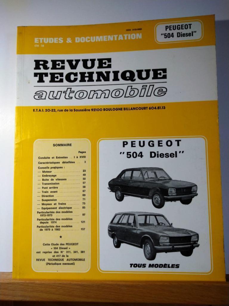 RTA - Peugeot 504 - Revue technique automobile, Envoi