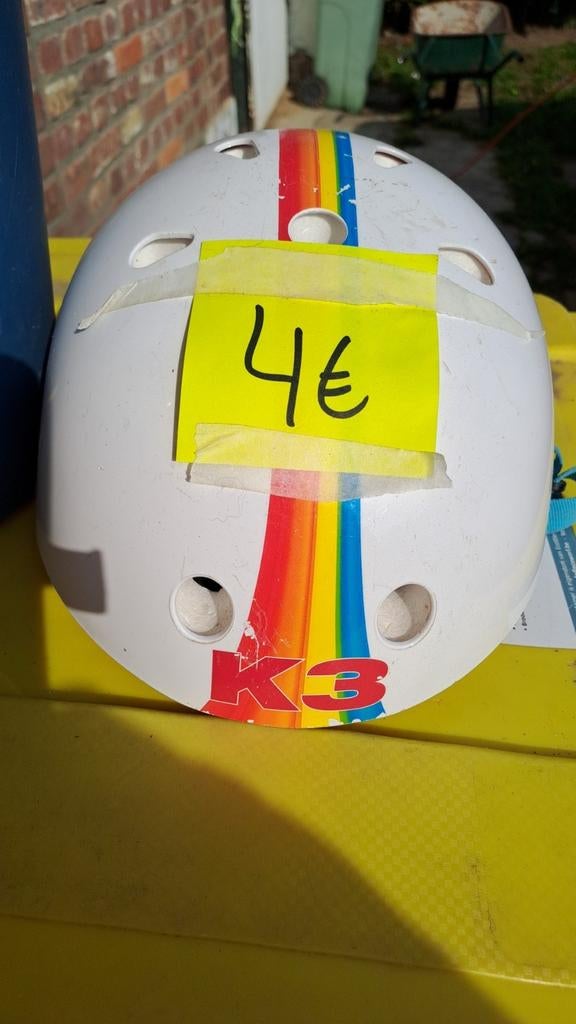 K3 helm, Fietsen en Brommers, Ophalen, Gebruikt