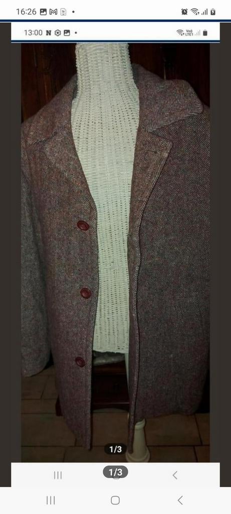 Manteau pour homme, tons d'automne, marron, taille L, Enlèvement ou Envoi, Brun