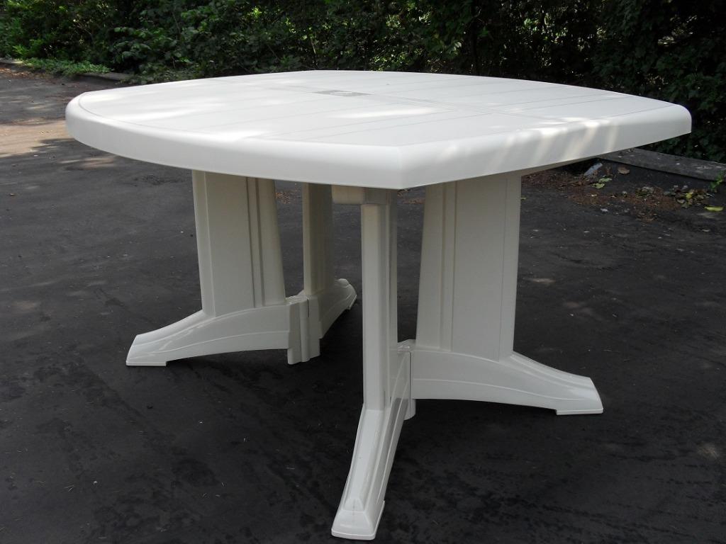 Nieuwe Tuintafel / Tuin Tafel, Enlèvement, Neuf, Ovale, Synthétique