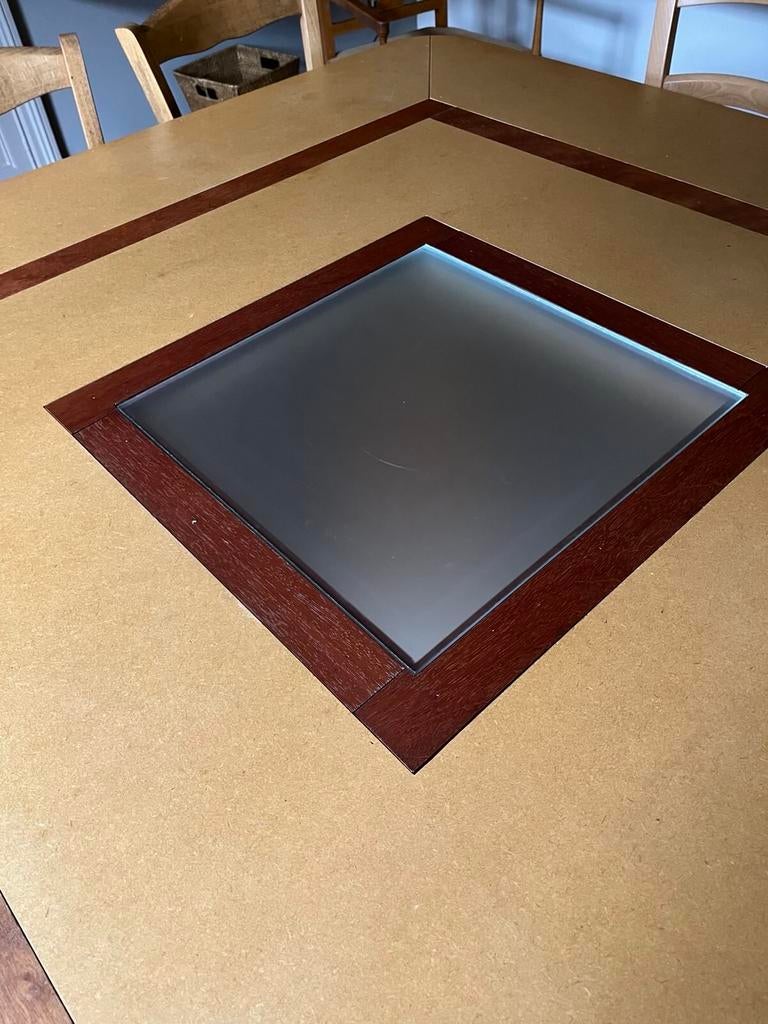 Table à manger ou pour bureau/réunion carrée, Maison & Meubles, Tables | Tables à manger, Cinq personnes ou plus, 150 à 200 cm