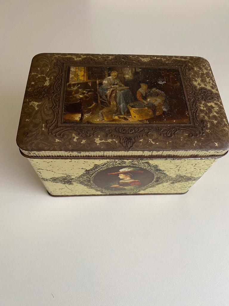 Ancienne boîte à conteneurs en métal fabriquée en Hollande, Enlèvement ou Envoi, Utilisé, Autre