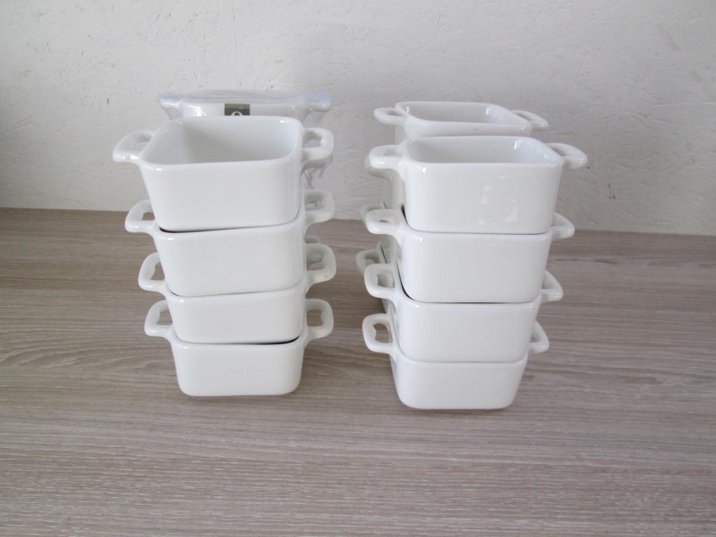 Witte amuse potjes, Ophalen, Nieuw, Keramiek, Kom(men)