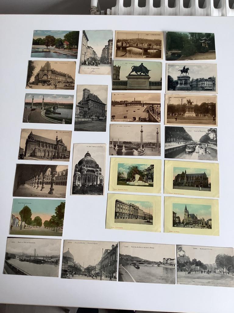 13 cartes postales anciennes pédestres Liège - Liège, Enlèvement ou Envoi, Avant 1920, Affranchie, Liège