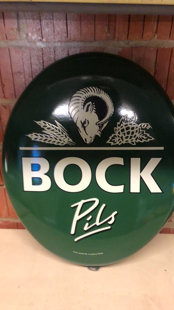 Emaille bord Bock pils Palm 1998, Verzamelen, Ophalen, Zo goed als nieuw