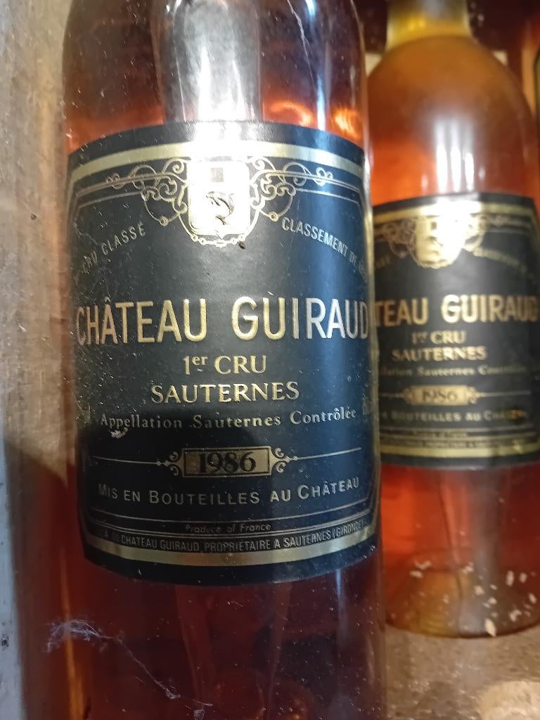 Château Guiraud 1986 Sauternes, Collections, Vins, Neuf, Enlèvement ou Envoi, Vin blanc, France