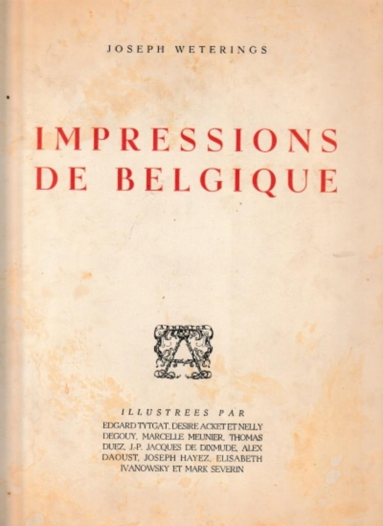Impressions de Belgique, Peinture et dessin, Enlèvement, Utilisé, Joseph Weterings