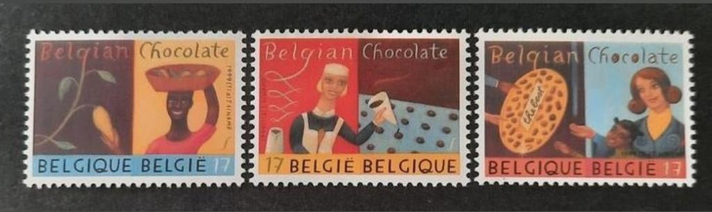 België: OBP 2825/27 **  Belgische chocolade 1999., Postzegels en Munten, Frankeerzegel, Ophalen of Verzenden, Zonder stempel, Postfris