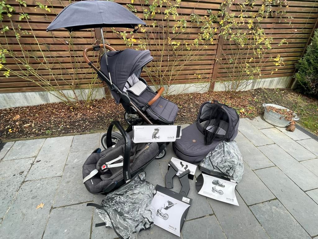 Kinderwagen mutsy i2 volledige set, Gebruikt, Mutsy, Verstelbare duwstang, Ophalen