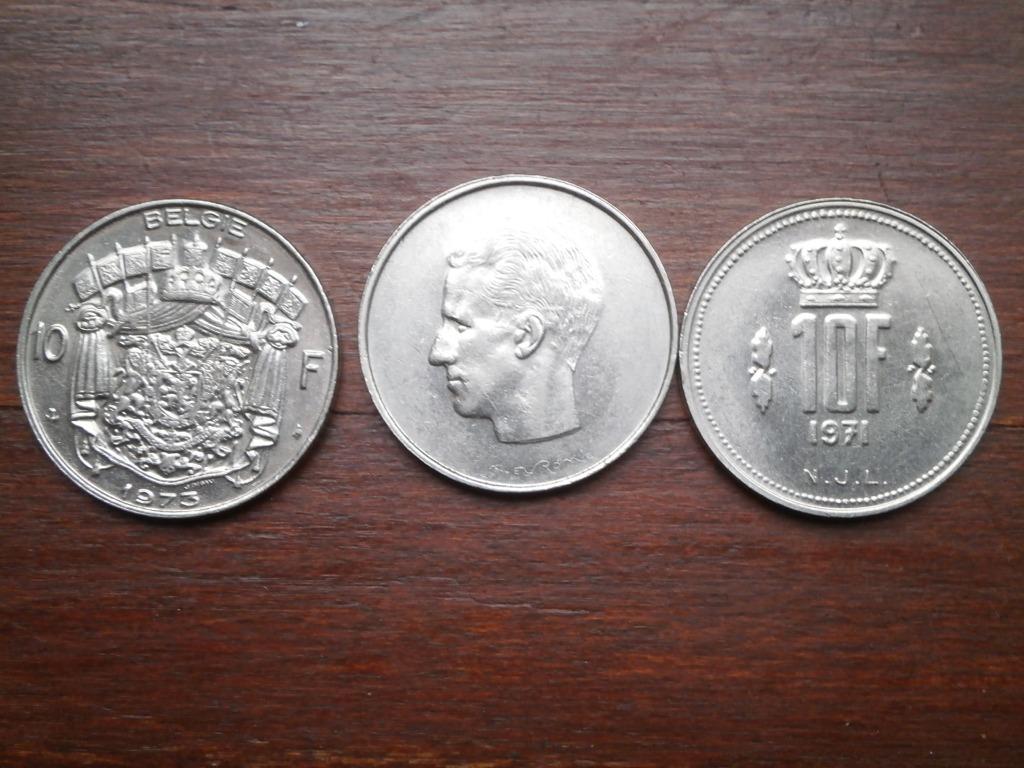 Pièce de 10 francs belge 1976 aussi 1 pièce 10 francs, Ophalen