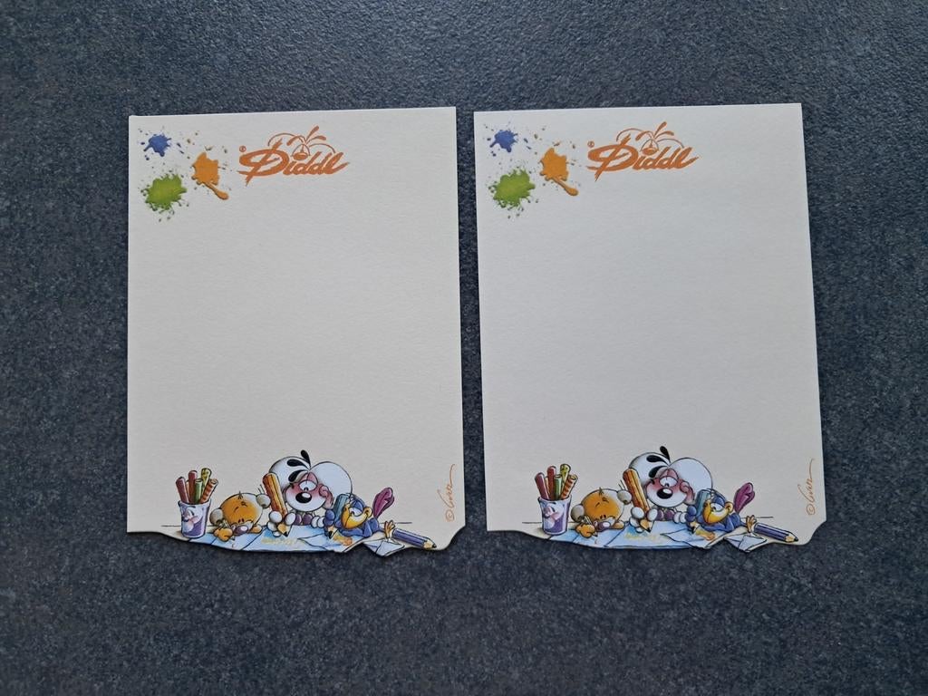 7 petites feuilles Diddl orange très clair, Enlèvement ou Envoi, Diddl, Comme neuf, Papier, Carte ou Papeterie