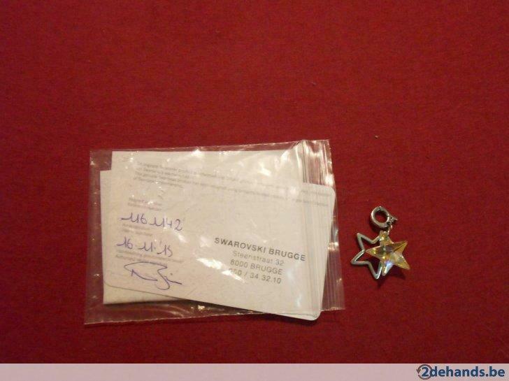 Swarovski Charm Bedeltje Ster, Ophalen of Verzenden, Nieuw, Zilver