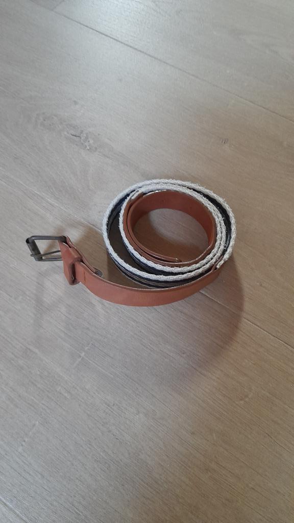 Ceinture en tissu rayé pour homme/garçon, Enlèvement ou Envoi, 95 à 105 cm, Autres couleurs, Porté
