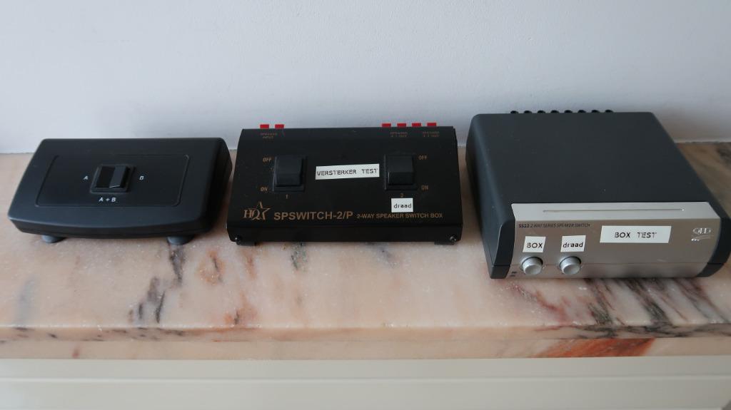 Luidspreker schakeldozen, Audio, Tv en Foto, Luidsprekerboxen, Ophalen, Gebruikt