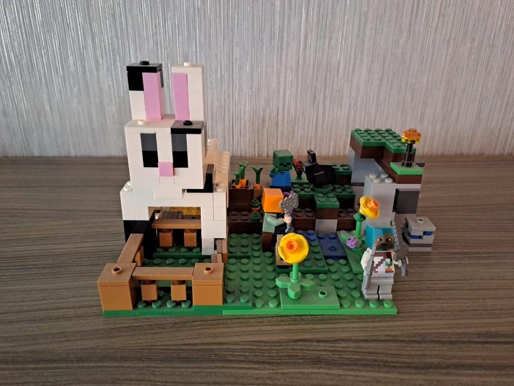 LEGO Minecraft De Ranch Konijn, Ophalen of Verzenden, Zo goed als nieuw, Complete set, Lego