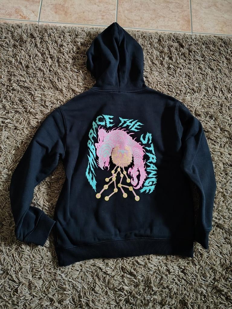 Zwarte hoodie Volcom XS(in prima staat), Ophalen of Verzenden, Gedragen