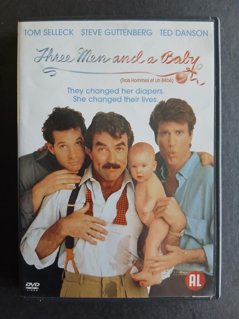 Three man and a baby (1987) Tom Selleck, Ted Danson, Cd's en Dvd's, Ophalen of Verzenden, Zo goed als nieuw, Komedie, Alle leeftijden