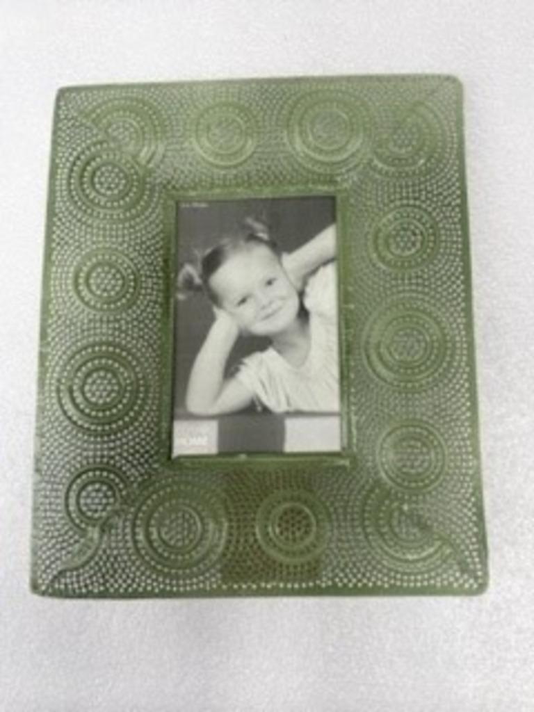 4x groen metalen fotokader fotolijst  Deco Nieuw, Ophalen, Nieuw