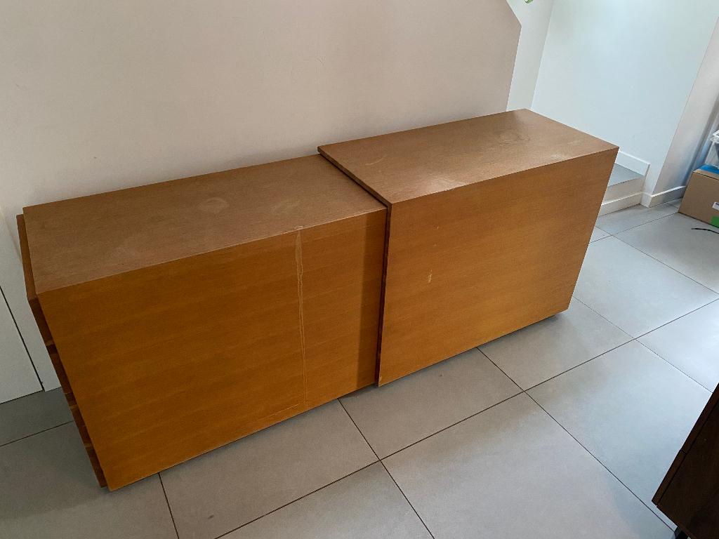 Natuur eiken dressoir, Huis en Inrichting, Kasten | Dressoirs, Gebruikt, 150 tot 200 cm, 25 tot 50 cm, Met plank(en), Eikenhout