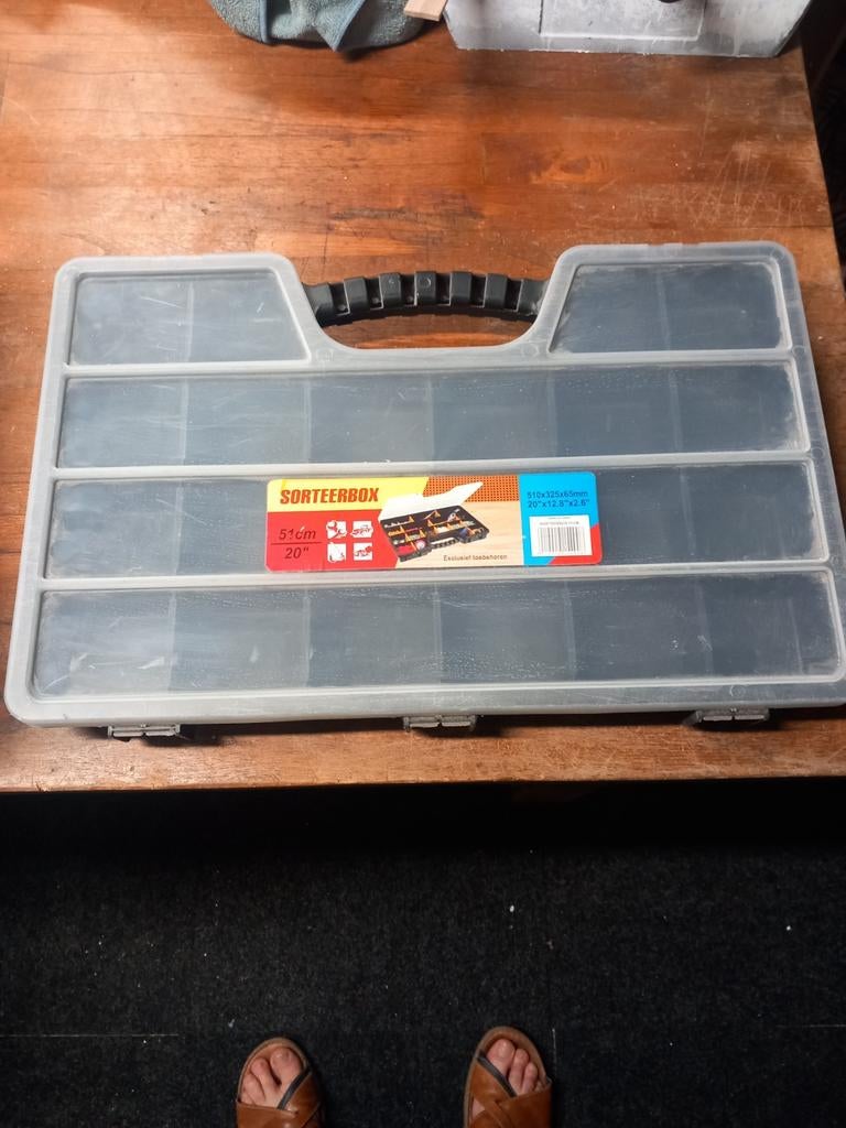 Koffer met verdeel vakjes, Ophalen, Zo goed als nieuw