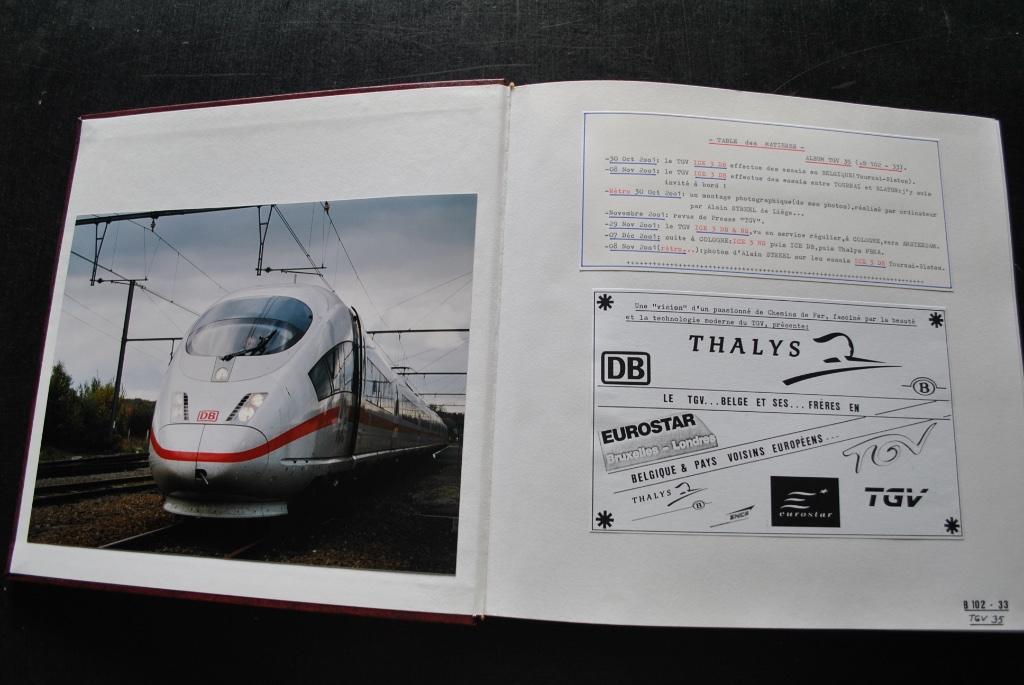 Gros Album photos originales THALYS TGV 35 RARE UNIQUE Train, Enlèvement ou Envoi, Utilisé, Train, Autres types