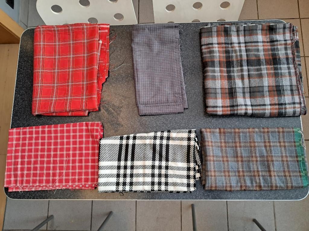 Lap Stof textiel met ruiten, ruitjes, Enlèvement ou Envoi, Neuf