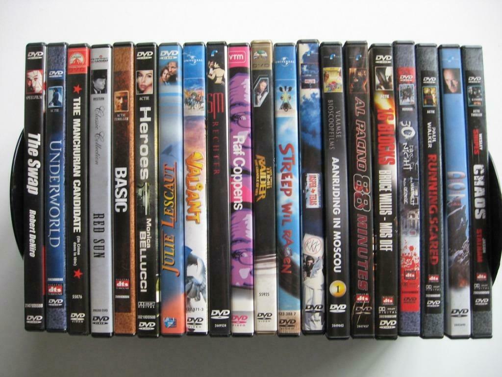 DVD – LOT 20 STUKS – 5 euro - diverse genres, Cd's en Dvd's, Dvd's | Actie, Gebruikt, Vanaf 16 jaar, Ophalen of Verzenden