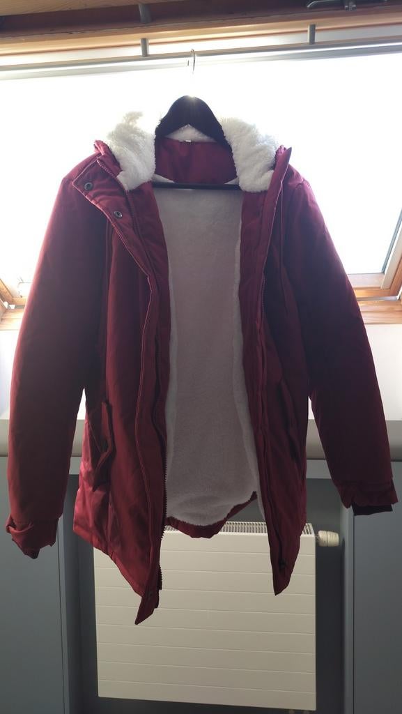 Warme winterjas – bordeauxrood met zachte voering, Kleding | Dames, Wintersportkleding, Ophalen