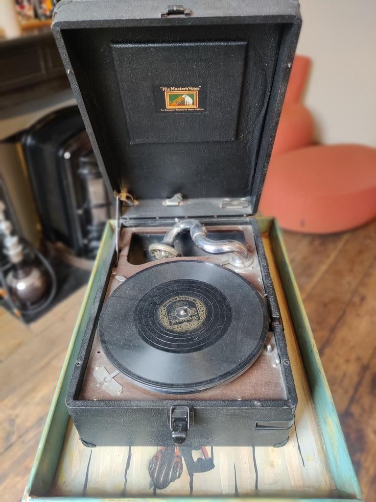 Antieke His Master's Voice, Ophalen of Verzenden