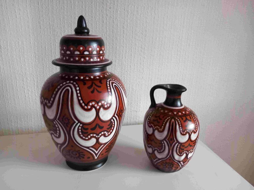 Vase Gouda 2 pièces, Antiquités & Art, Enlèvement