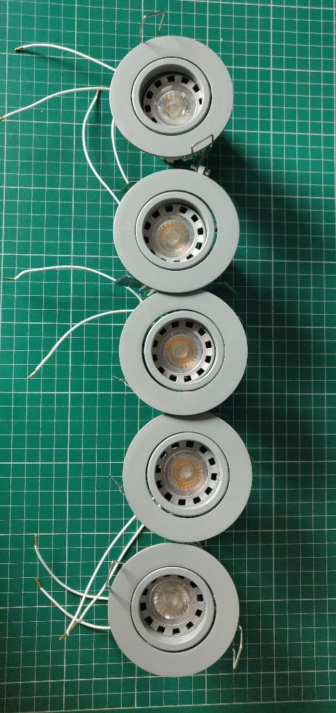 led  inbouwspots, Metaal of Aluminium, Ophalen of Verzenden, Zo goed als nieuw, Led